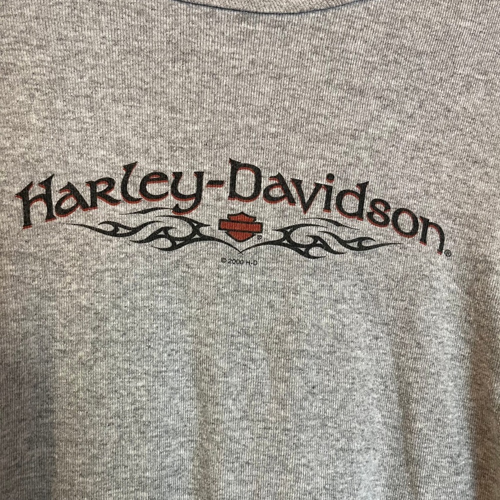 Vintage 2000 Harley-Davidson Naples Florida Long Sleeve Gray T-Shirt XL - Picture 3 of 7